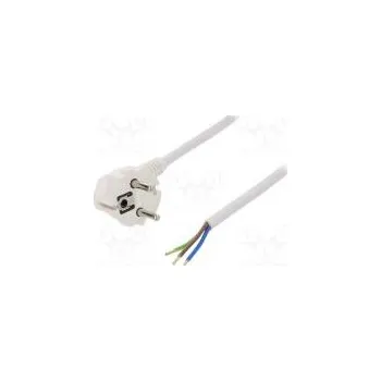 Napájecí kabel Kabel CEE 7/7 (E/F) úhlová vidlice,vodiče,SCHUKO vidlice PVC