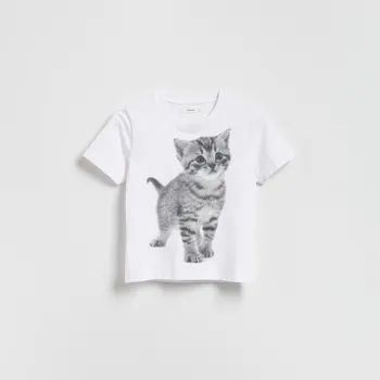 Dámské tričko Reserved - Tričko s potiskem - bílá - 549GA-00X - 549GA-00X-L