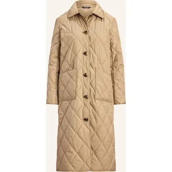 Dámský kabát Lauren Ralph Lauren Dámský Prošívaný Kabát, béžová, 34