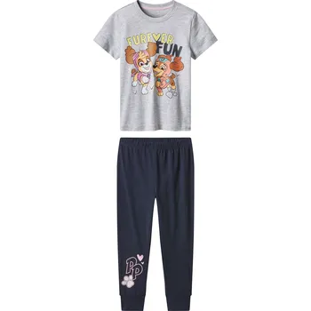 Dívčí pyžamo Dívčí pyžamo Tlapková patrola (šedá / navy modrá, 110/116)