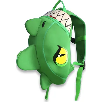 turistický batoh 170201-03-01 CrazySafety Detský Batoh Drak zelený