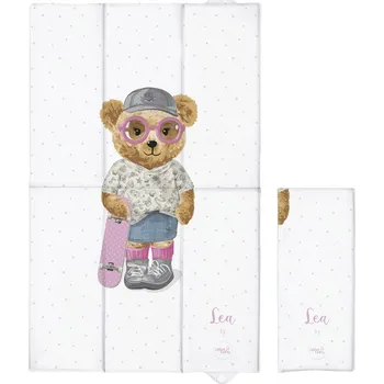 Přebalovací podložka CEBA BABY Podložka přebalovací cestovní (80x50) Fluffy Puffy Lea