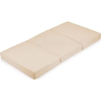 Matrace Flumi Skládací dětská matrace s potahem 120 × 60, béžová