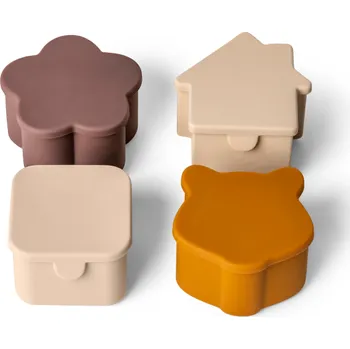 Dóza na potraviny Citron Silikonové organizéry na potraviny, 4ks - Beige/Plum/Caramel