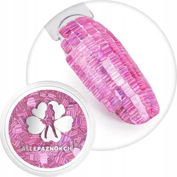 Ozdoba na nehty Holo Hologram Secret - Č. 13 Starorůžová Pink