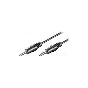 Audio kabel Kabel Jack 3,5mm 3pin vidlice,z obou stran 1,5m černá