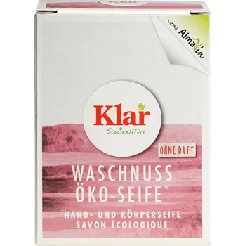 Mýdlo Klar Tuhé mýdlo na ruce s mýdlovým ořechem - 100 g