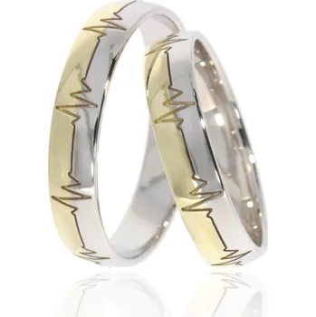 Prsten Snubní prsteny Tep srdce LN-8219