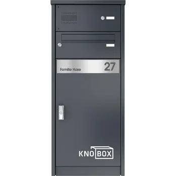 Poštovní schránka Max Knobloch Box na balíky KNOBOX 12 s personalizací Barva: Antracit