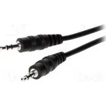 Kabel Jack 3,5mm vidlice,z obou stran 5m černá