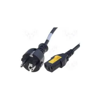 Prodlužovací kabel Kabel CEE 7/7 (E/F) vidlice,IEC C13 zásuvka PVC 1,5m černá