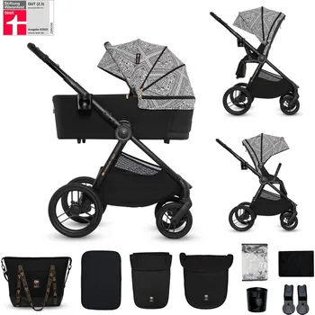 Přeprava dětí KINDERKRAFT Kočárek kombinovaný Nea 2 2v1 Lunar Black Bizuu