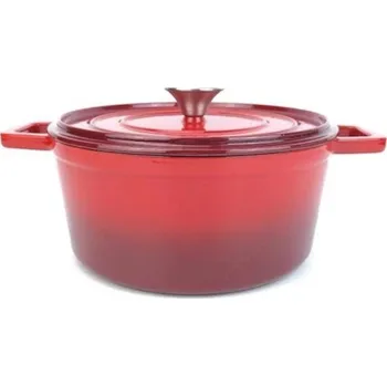 Hrnec HENDI 626832 Hrnec s poklicí červený 23cm