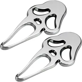 Samolepicí dekorace na vozidlo 2x Samolepka 3D Maska GHOST, barva chrom (Samolepící dekor - nálepka na auto)