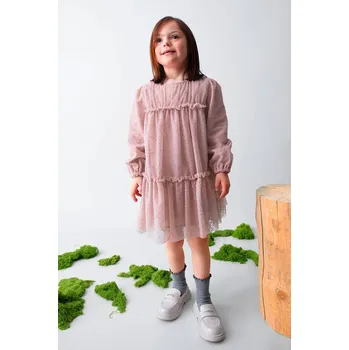 Dívčí šaty Dívčí šaty Mayoral 4919.6K.Mini.9BYA růžová 30X, vel. 122