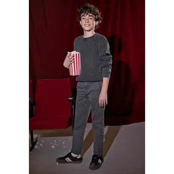 Chlapecké oblečení Dětské kalhoty Mayoral 530.7D.Junior.9BYA šedá 90X, vel. 160