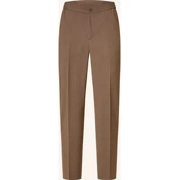 Pánské oblečení Hugo Pánské Oblekové Kalhoty Gos233F1X Slim Fit, hnědá, 46
