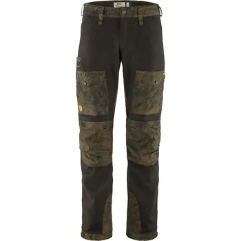 lovecké kalhoty pánské FJÄLLRÄVEN Värmland Wool Trousers M Dark Olive-Dark Olive Camo - 48