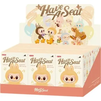 plyšák Nonari Sada 6 ks plyšových figurek ve stylu Labubu - V2 Have a Seat edition (6ks)