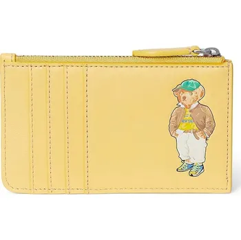 Peněženka Kožená peněženka Polo Ralph Lauren 427973075 žlutá 11X, vel. ONE SIZE