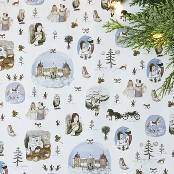 Papír Be Nice EKO vánoční balicí papír Popelka 68 x 98 cm