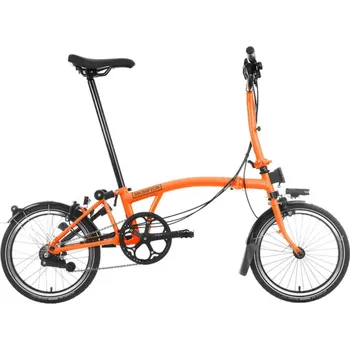 Skládací kolo Skládací kolo Brompton C Line 6Speed, Sunset Orange/Sunset Orange typ řídítek M