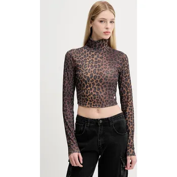 Tričko s dlouhým rukávem adidas Originals Long Sleeve Tee JW2772 hnědá 88X, vel. XXS