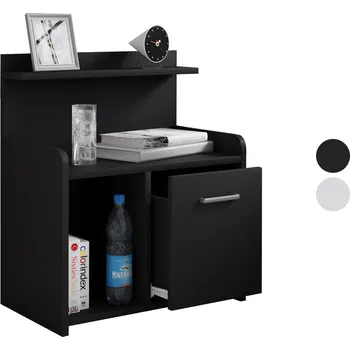 Noční stolek VCM Noční stolek Nilasa, s otevřenými plochami