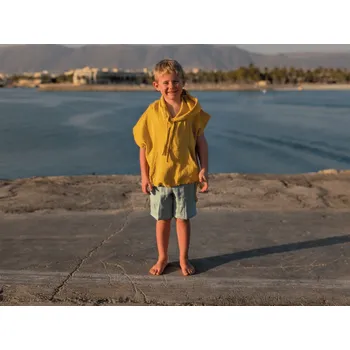 Chlapecké kraťasy Nelly Dětské kraťasy ze 100% lnu - mint velikost: 128