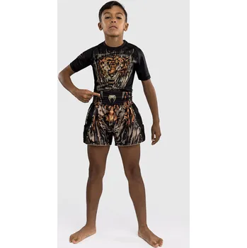 Bojový sport Dětské Thai trenýrky Venum Tiger - černo/oranžové - VENUM-05378-117 Velikosti: 14let