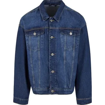 Build Your Brand Pánská džínová bunda - Středně modrá | M