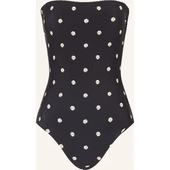 Dámské plavky Seafolly Dámské Bandeau Plavky Daisychain, černá / bílá /...