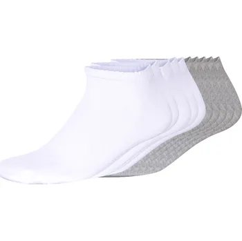 Pánské ponožky esmara® Pánské nízké ponožky s BIO bavlnou, 10 párů (bílá/šedá, 43/46)