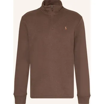 Oblečení a móda Polo Ralph Lauren Pánský Mikinový Svetr Troyer, tmavě hnědá, XL