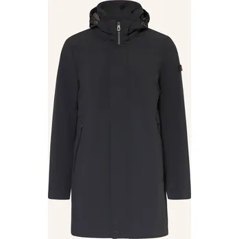 Pánský zimní kabát Peuterey Pánská Parka Albali S Odnímatelnou Kapucí, černá, 48