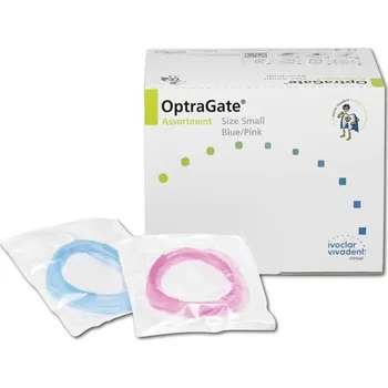 OptraGate Junior mix bezlatexový retraktor rtů a tváří vel. 20x růžový a 20x modrý, 40ks