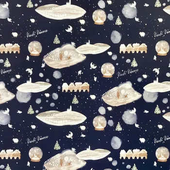 Balící papír Be Nice EKO vánoční balicí papír Nebeský velký 68 x 98 cm