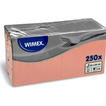 Papírový ubrousek Ubrousky 2-vrstvé, 24 x 24 cm apricot [250 ks]