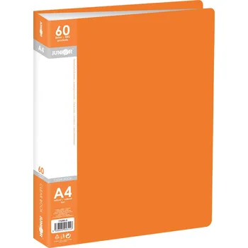 Katalogová kniha A4/60 listová, oranžová