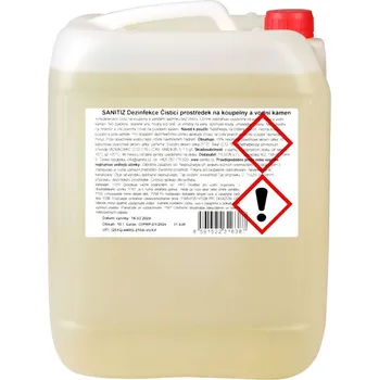 Čistící prostředek na koupelny a vodní kámen / dezinfekce Sanitiz 10l