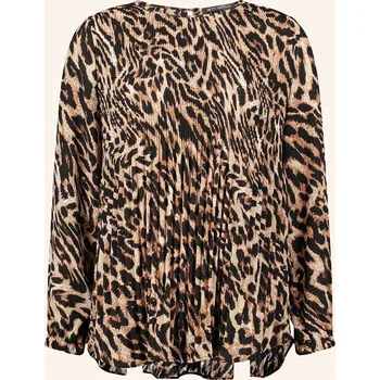 Betty Barclay Dámská Halenka S Plisováním, béžová / hnědá /...