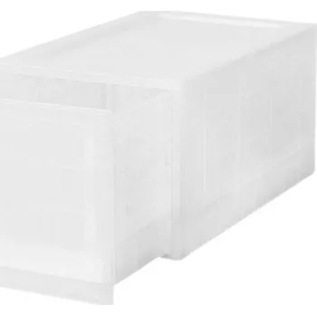Úložný box Modulární úložný box Wave Junior Mist bez koleček 43,4 x 27,2 x 22 cm, úzký - 1 šuplík, transparentní