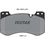 Sada brzdových destiček, vždy 4 kusy v sadě TEXTAR 2289101