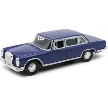 autíčko Welly 1963 Mercedes Benz 600 1:34 tmavě modrá (WE43834F-CW-1-TMMODR)
