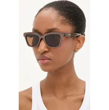 Sluneční brýle Jacquemus CARRE dámské, hnědá barva, JAC109C1SUN 88X, vel. 53