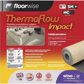 Kročejová izolace Floorwise Thermaflow Impact 6,75mm 8,24 x 1,33 m 10,96 m2 6,75 mm