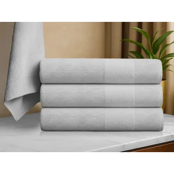 Ručník Osuška CARRARA 70x140 cm světle šedá, 100% bavlna