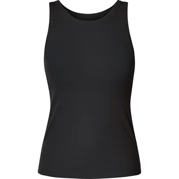 esmara® Dámský vroubkovaný top s podprsenkou (černá, M(40/42))