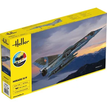 Plastikový model Mirage IV P - obsahuje barvy a lepidlo - Heller STARTER KIT 56493