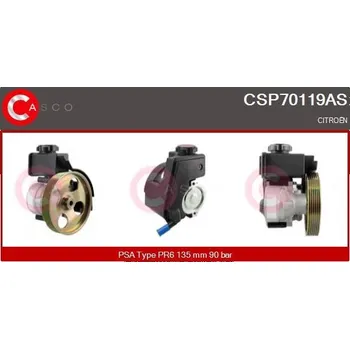 Posilovač řízení Hydraulické čerpadlo, řízení CASCO CSP70119AS